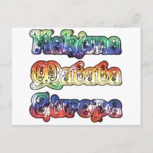 Hakuna Matata Europe Art Print/Graphic Vykort