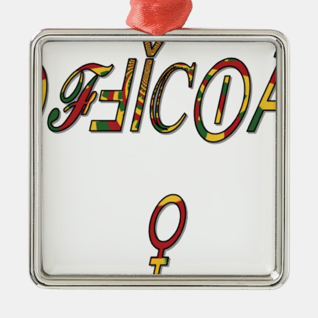 Hakuna Matata Female Officiell Gifts.png Julgransprydnad Metall (Framsidan)
