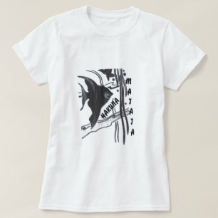Hakuna Matata Fish Art Skriv ut Tröja