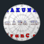 Hakuna Matata Frankrike Art Print/Graphic Darttavla<br><div class="desc">Hakuna Matata Frankrike Art Print/Graphic Celebrate glädje och positivitet med vår Hakuna Matata Frankrike Art Print. Denna sjudande utformning har roligten "Hakuna Matata Frankrike" i fet, öga-fångsttypografi, där färgen i den Fransk flagga är blått, vitt och rött. Den lekfulla texten och den ljusa färger skapar ett livligt biet som tillför...</div>