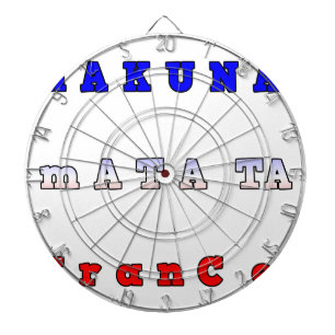 Hakuna Matata Frankrike Art Print/Graphic Darttavla