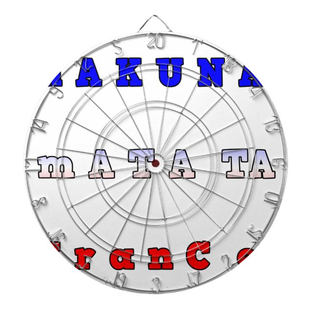 Hakuna Matata Frankrike Art Print/Graphic Darttavla (Framsidan)