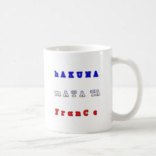 Hakuna Matata Frankrike Art Print/Graphic Kaffemugg