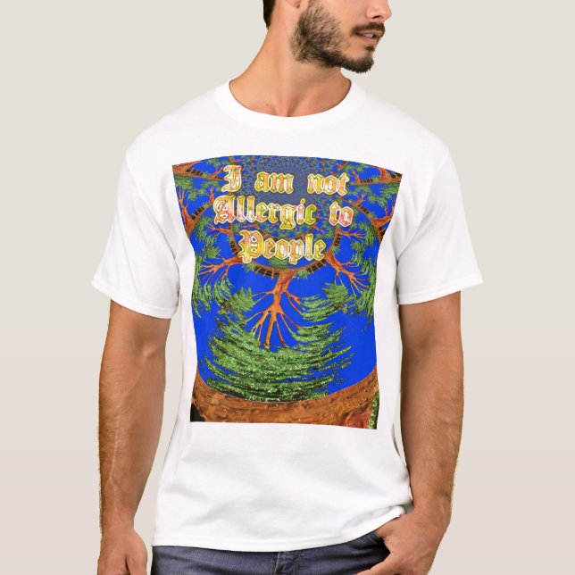 Hakuna Matata-gåvor Im inte allergisk mot människo Tee (Framsida)