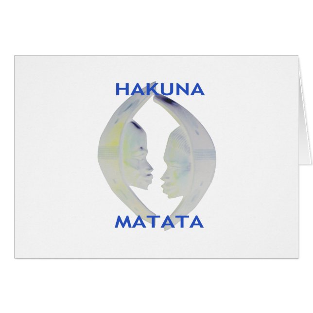 Hakuna Matata ger Spara den perfekten Hälsningskort (Framsidan Horizontal)
