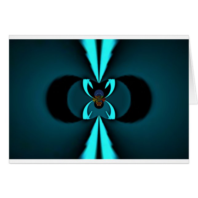 Hakuna Matata Gifts Blue Shield Hälsningskort (Framsidan Horizontal)