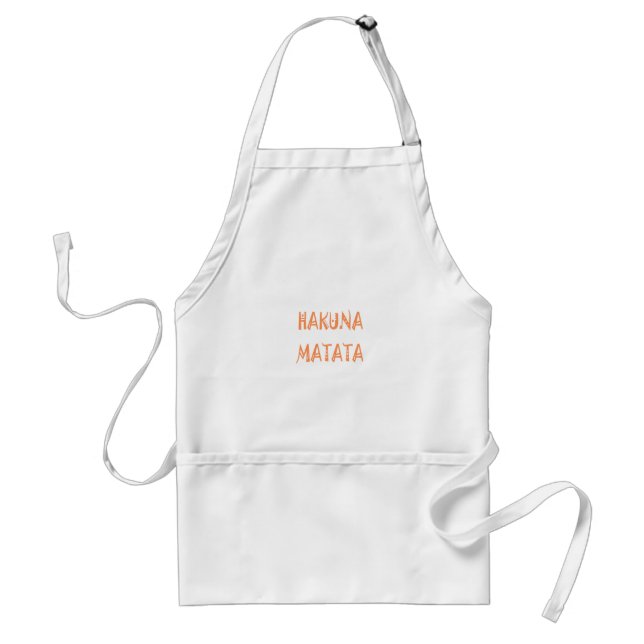Hakuna Matata Gifts Coola Text Förkläde (Framsidan)