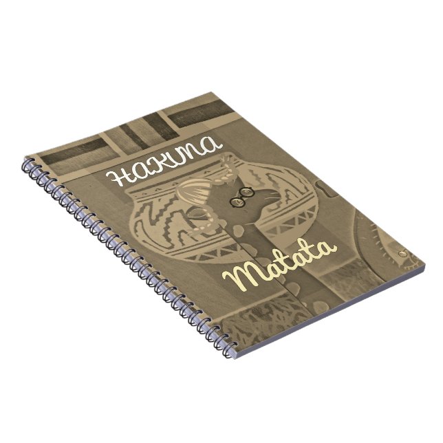 Hakuna Matata Giraff Färger Tillbaka Till Skolan Anteckningsbok (Högra Sidan)