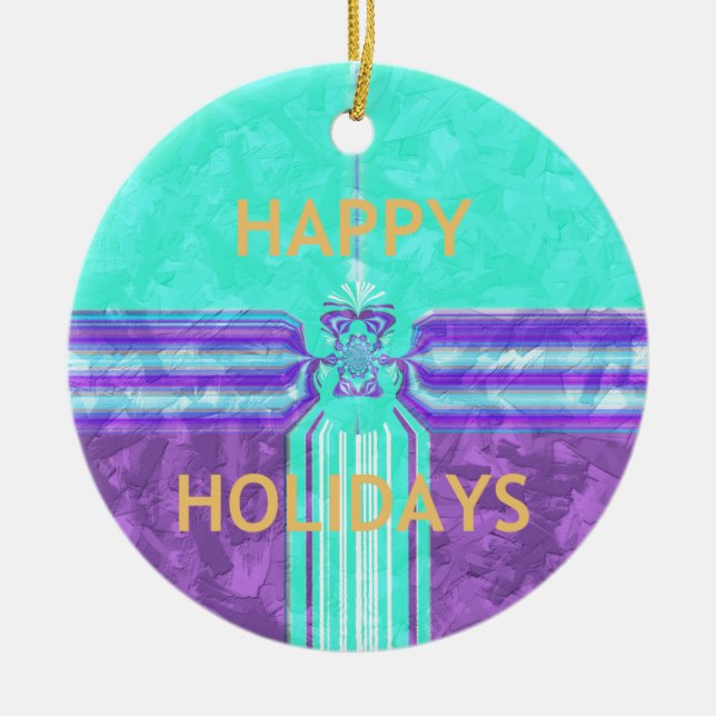 Hakuna Matata Glad helg Julgransprydnad Keramik (Framsidan)