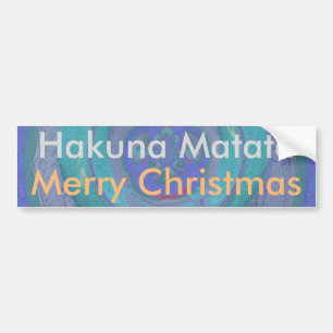 Hakuna Matata God jul grafik - mönster Bildekal