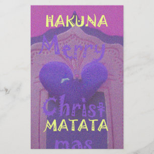 Hakuna Matata God jul Kärlek Design.jpg Brevpapper