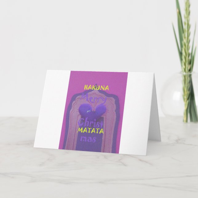 Hakuna Matata God jul Kärlek Design.jpg Helgkort (Framsida)