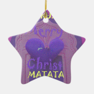 Hakuna Matata God jul Kärlek Design.jpg Julgransprydnad Keramik