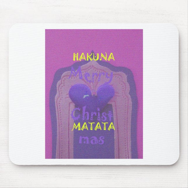 Hakuna Matata God jul Kärlek Design.jpg Musmatta (Framsidan)