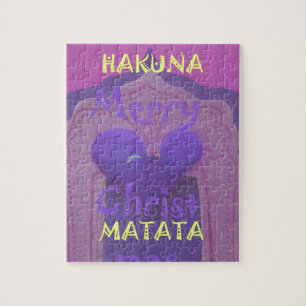 Hakuna Matata God jul Kärlek Design.jpg Pussel