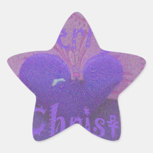 Hakuna Matata God jul Kärlek Design.jpg Stjärnformat Klistermärke