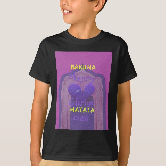 Hakuna Matata God jul Kärlek Design.jpg Tee Shirt (Framsida)
