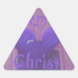 Hakuna Matata God jul Kärlek Design.jpg Triangelformat Klistermärke