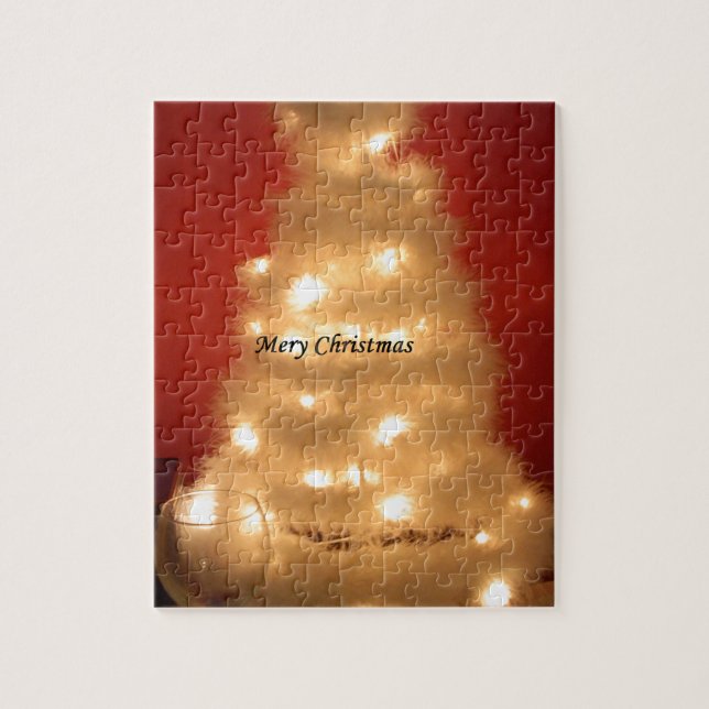 Hakuna Matata God Jul vit Pussel (Vertikal)