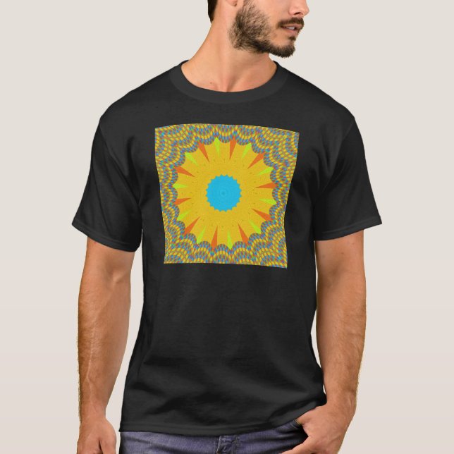 Hakuna Matata golden gult oljemålning T Shirt (Framsida)