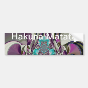 Hakuna Matata Hakuna Matata ger Lila Heart Bildekal