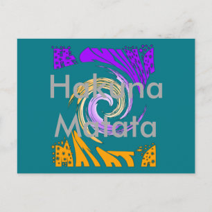 Hakuna Matata Hakuna Matata-stjärnor Vykort