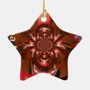 Hakuna Matata Halloween Mask Kaleidoscope Abstrakt Julgransprydnad Keramik