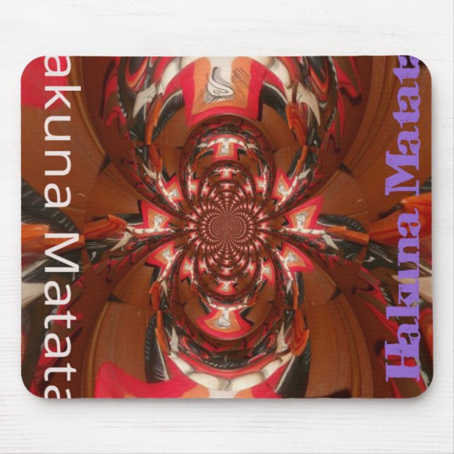 Hakuna Matata Halloween Mask Kaleidoscope Abstrakt Musmatta (Framsidan)