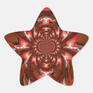 Hakuna Matata Halloween Mask Kaleidoscope Abstrakt Stjärnformat Klistermärke