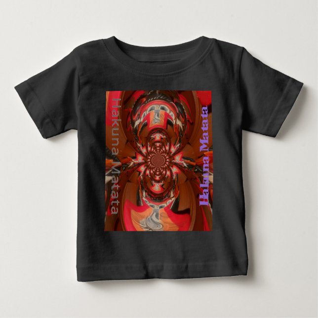 Hakuna Matata Halloween Mask Kaleidoscope Abstrakt T-shirt (Framsida)