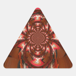 Hakuna Matata Halloween Mask Kaleidoscope Abstrakt Triangelformat Klistermärke