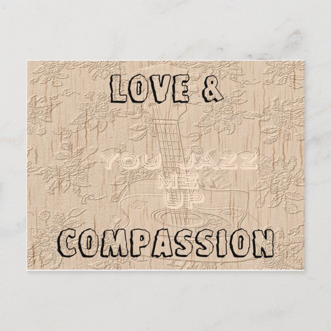 Hakuna Matata Humble Paj I kärlek Jazz Vykort (Framsida)