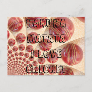 Hakuna Matata I kärlek Cricket-vykort Vykort