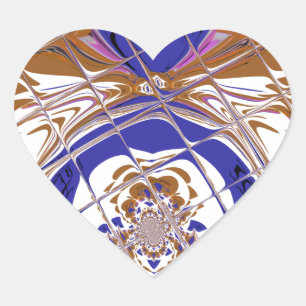 Hakuna Matata I kärlek Etiopien Färg design.png Hjärtformat Klistermärke