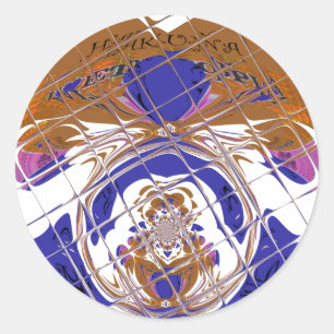 Hakuna Matata I kärlek Etiopien Färg design.png Runt Klistermärke