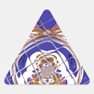 Hakuna Matata I kärlek Etiopien Färg design.png Triangelformat Klistermärke