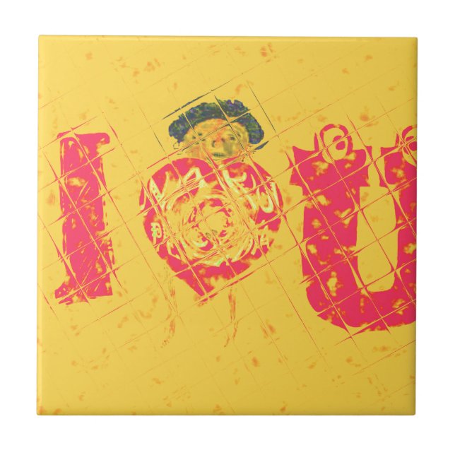 Hakuna Matata I Kärlek U Swahili ord Text Betydels Kakelplatta (Framsidan)