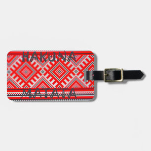 Hakuna Matata - Inga bekymmer Swahili Art Collecti Bagagebricka