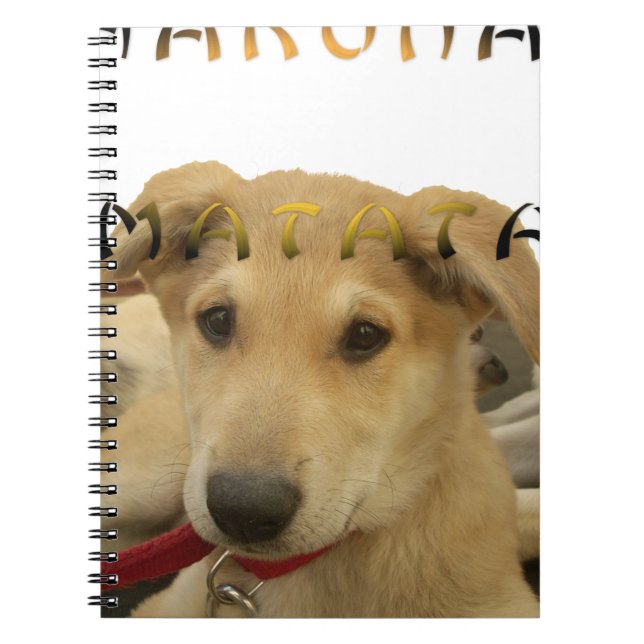 Hakuna Matata Jag vet vad du tänker på pinctur Anteckningsbok (Framsidan)