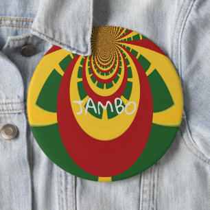 Hakuna Matata Jamaica Rasta Färg mode Knapp