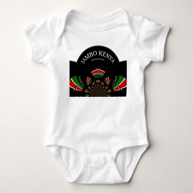 Hakuna Matata Jambo Kenya Sleeve Raglan T-Shirt (Framsida)