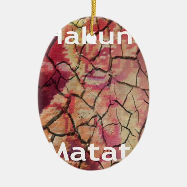 Hakuna Matata.JPG Julgransprydnad Keramik (Framsidan)