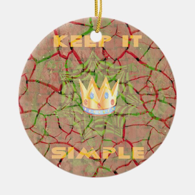 Hakuna matata julgransprydnad keramik (Framsidan)