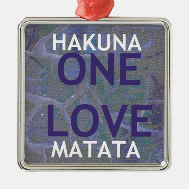 HAKUNA MATATA JULGRANSPRYDNAD METALL (Framsidan)
