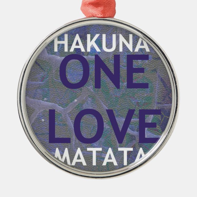 HAKUNA MATATA JULGRANSPRYDNAD METALL (Framsidan)