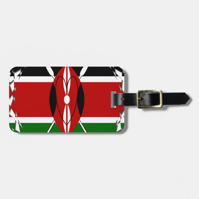 Hakuna matata Karaibu Kenya Bagagebricka (Horisontell Framsida)