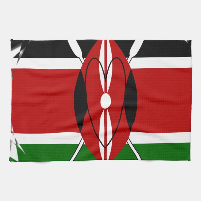Hakuna matata Karaibu Kenya Kökshandduk (Horisontell)