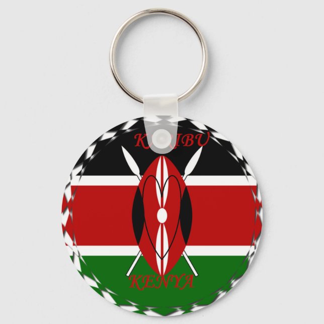 Hakuna matata Karaibu Kenya Nyckelring (Framsida)