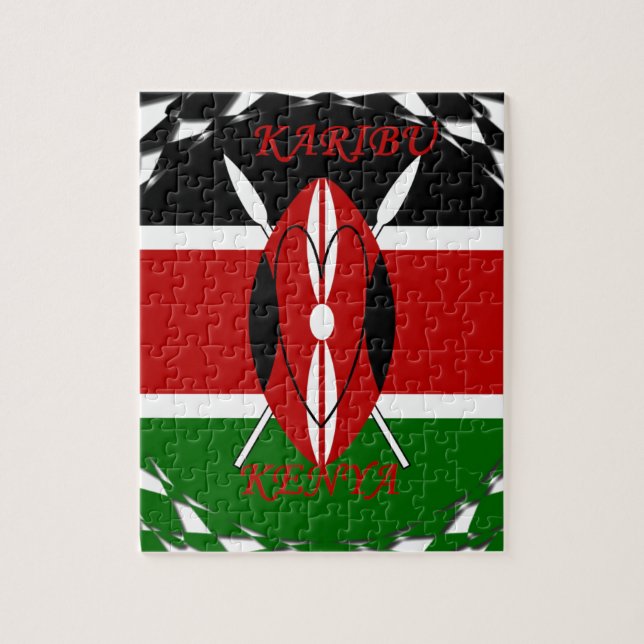 Hakuna matata Karaibu Kenya Pussel (Vertikal)