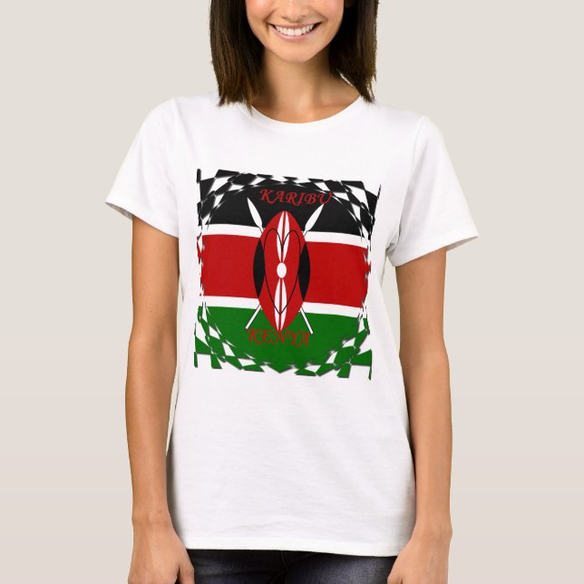 Hakuna matata Karaibu Kenya Tee (Framsida)